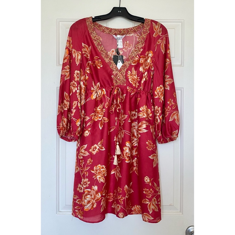 JETS Australia Silk blend Floral Cover up Dress